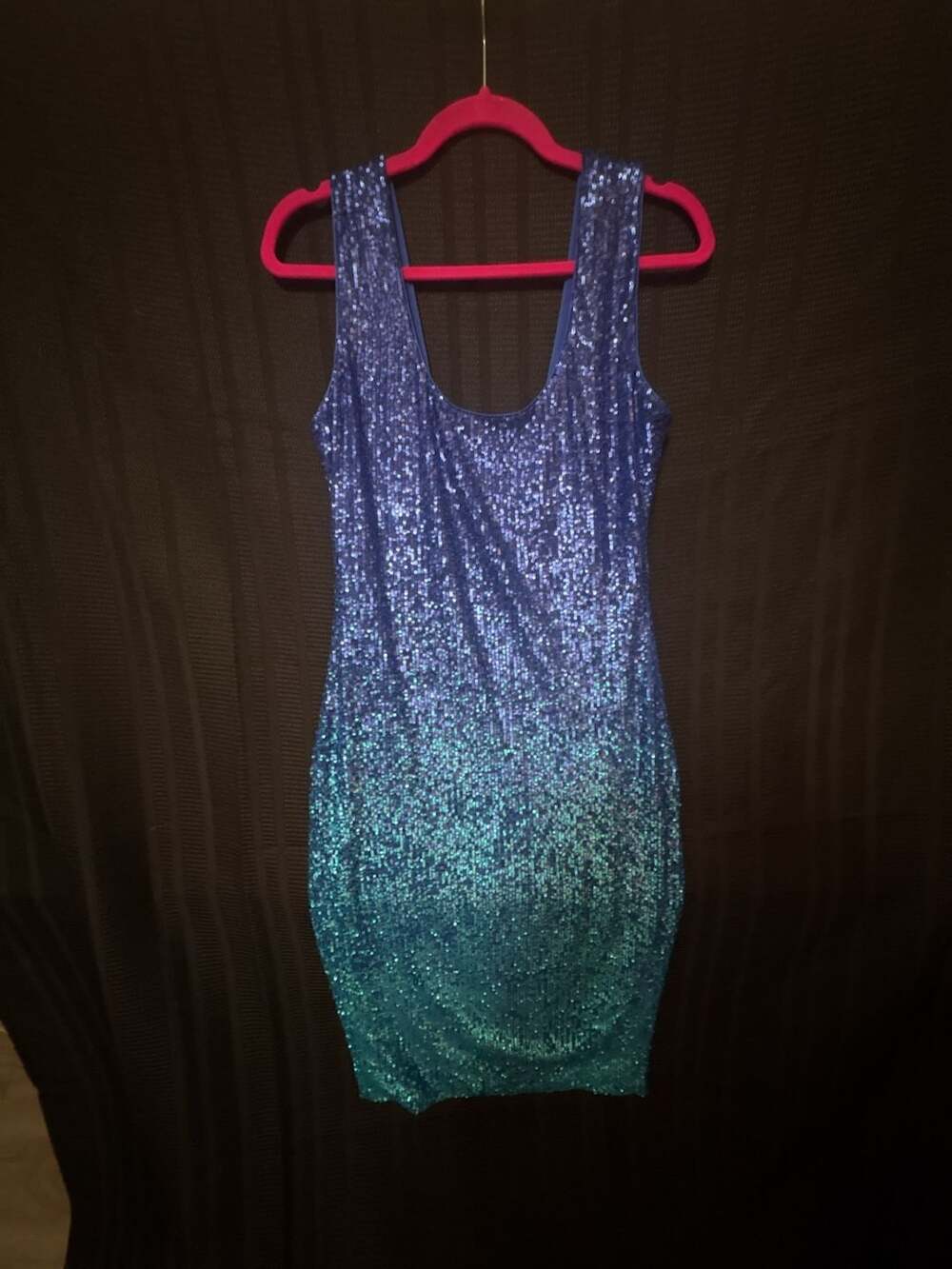 Dress The Population Kayden Sequin Ombre Bodycon Mini Dress